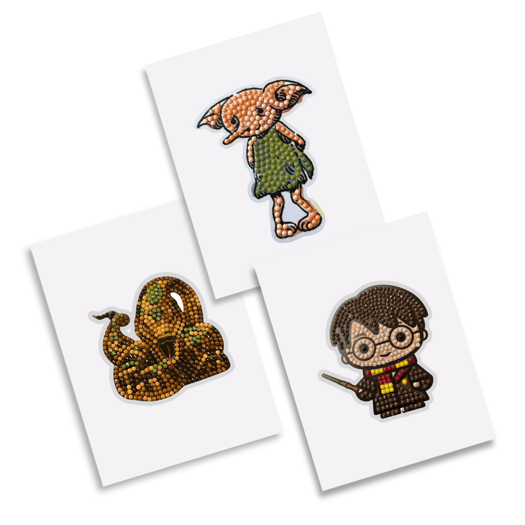 Harry Potter Diamond Art Sticker Pack - example stickers x3 3