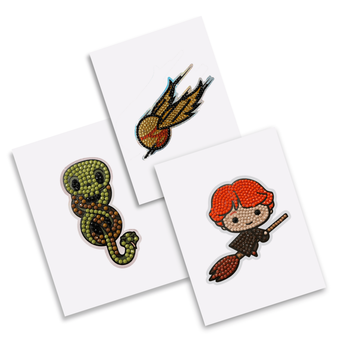 Harry Potter Diamond Art Sticker Pack - example stickers x3 4