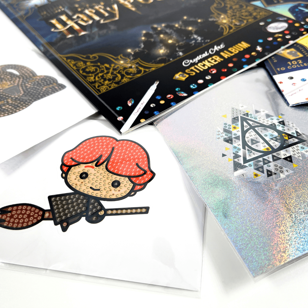Harry Potter Diamond Art Sticker Pack and album