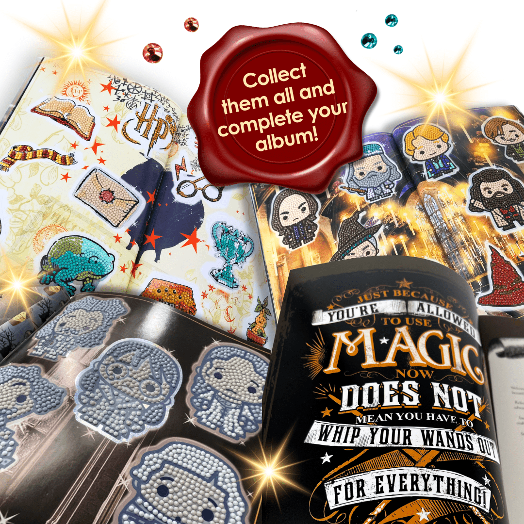 Harry Potter Diamond Art Sticker Pack album pages