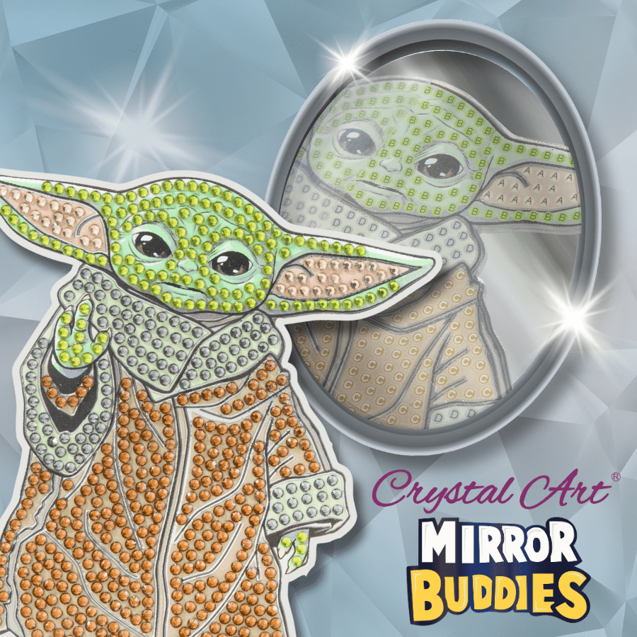 Grogu Crystal Art Mirror Buddies Kit Star Wars