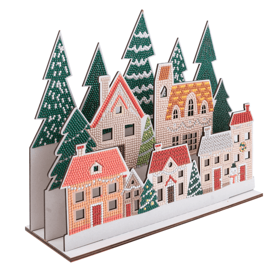 "Village" 3D Crystal Art Scene