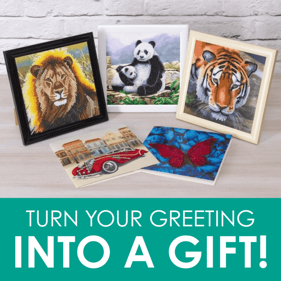 Crystal Art Card Frame - Wood effect