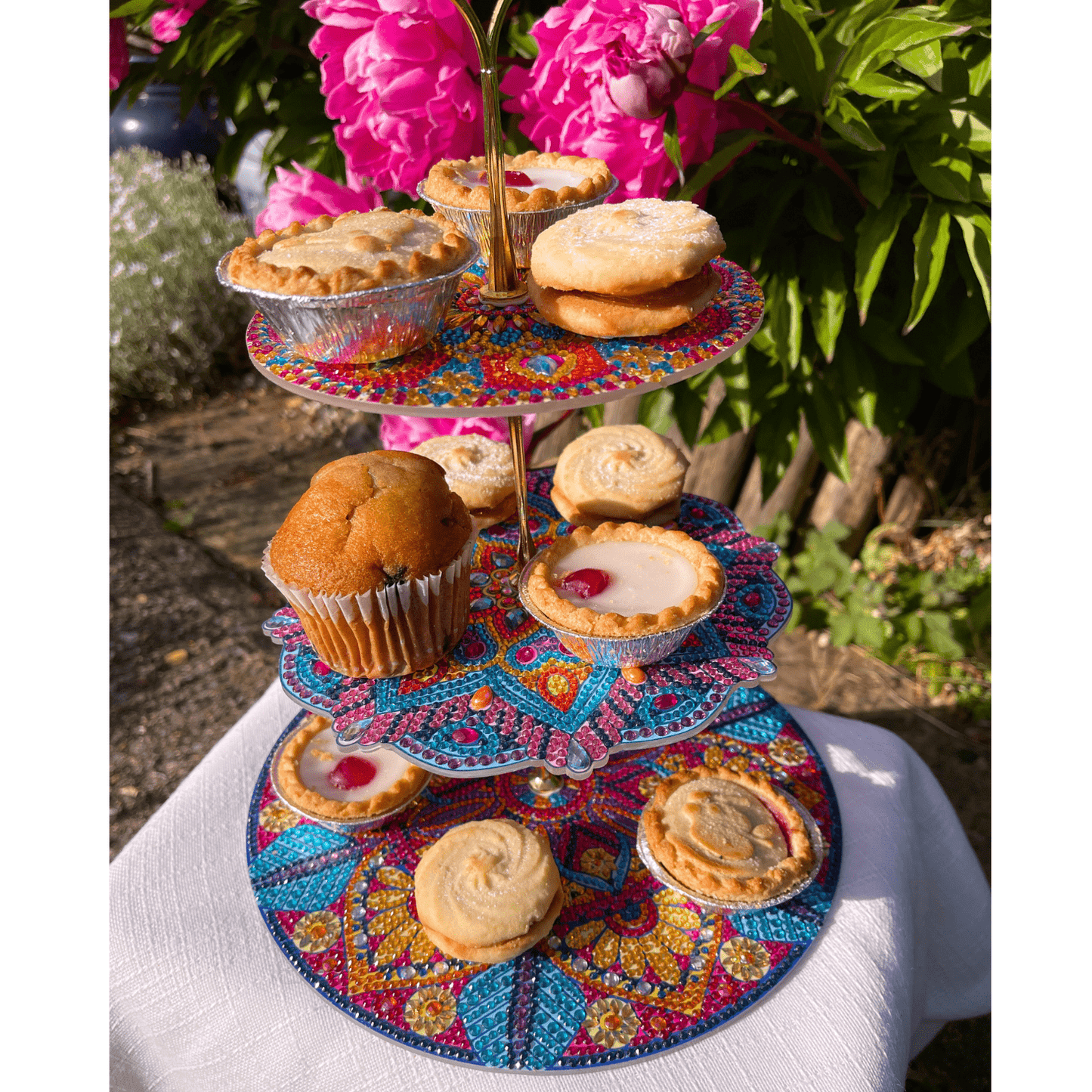 Crystal Art Three Tier Display Stand