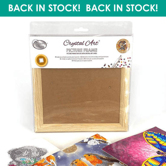 Crystal Art Card Frame - Wood effect