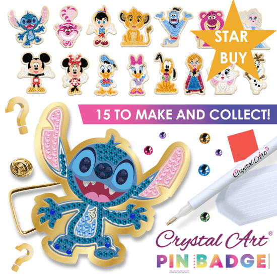 Disney Crystal Art Pin Badge - Blind Bag