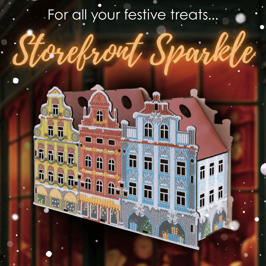 "Festive" Crystal Art Stocking Treat Holder