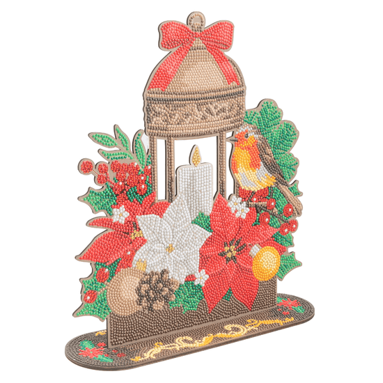 Festive Lantern Crystal Art Wooden Decoration Kit