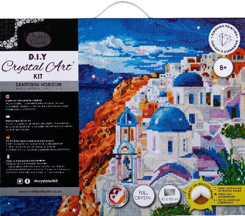 "Santorini Horizon" Crystal Art Kit 40x50cm