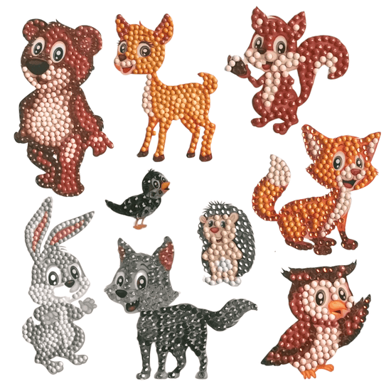 "Forest Animals" Sticker Set of 10