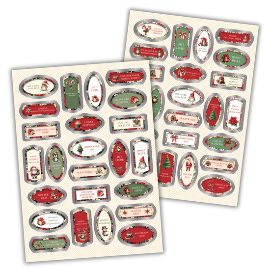 Cute Christmas Village Card Making Kit x 24 Cards