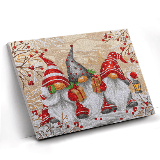 Festive Trio Crystal Art Framed Canvas Kit 50x40cm