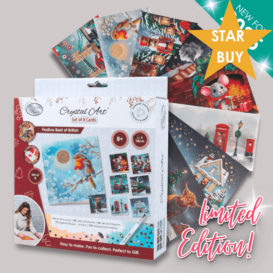 2025 Limited Edition 'Festive Best of British' Set of 8 Cards