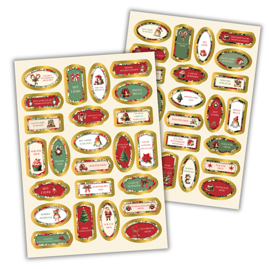 Cute Christmas Village Card Making Kit x 24 Cards