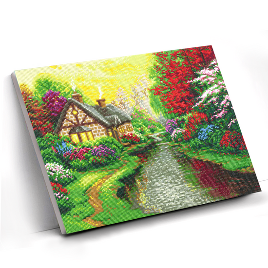 "A Quiet Evening" Crystal Art Canvas by Thomas Kinkade 40x50cm