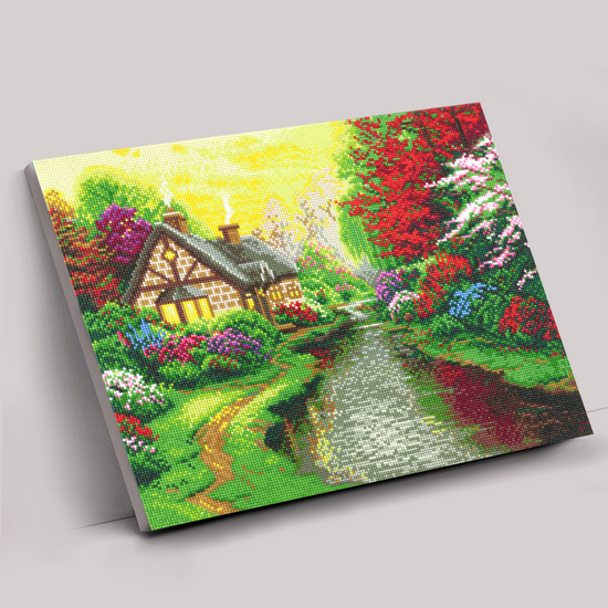 "A Quiet Evening" Crystal Art Canvas by Thomas Kinkade 40x50cm