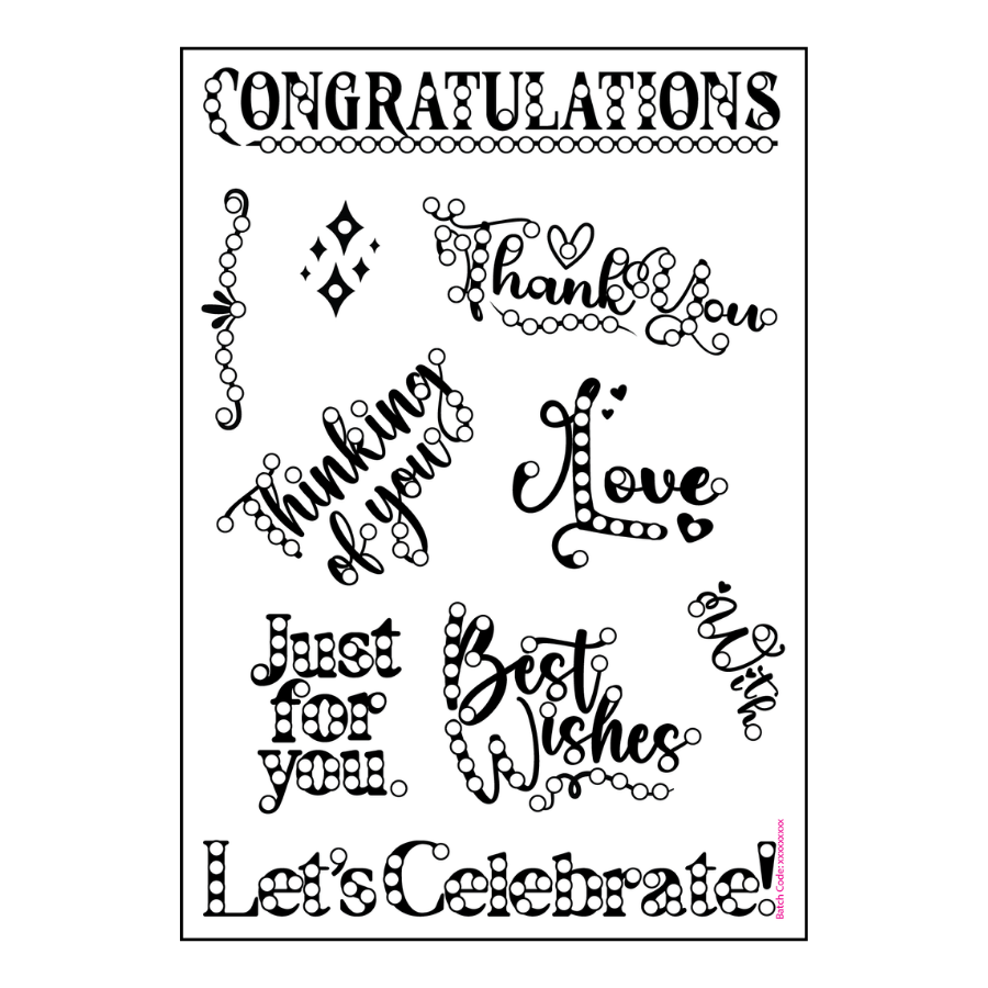 "All Kinds Of Greetings” A6 Stamp Set