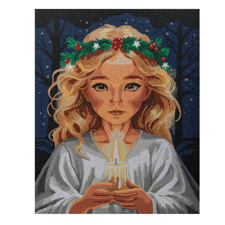 Angel Face Crystal Art Canvas Kit 40x50 1