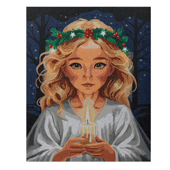 Angel Face Crystal Art Canvas Kit 40x50 1