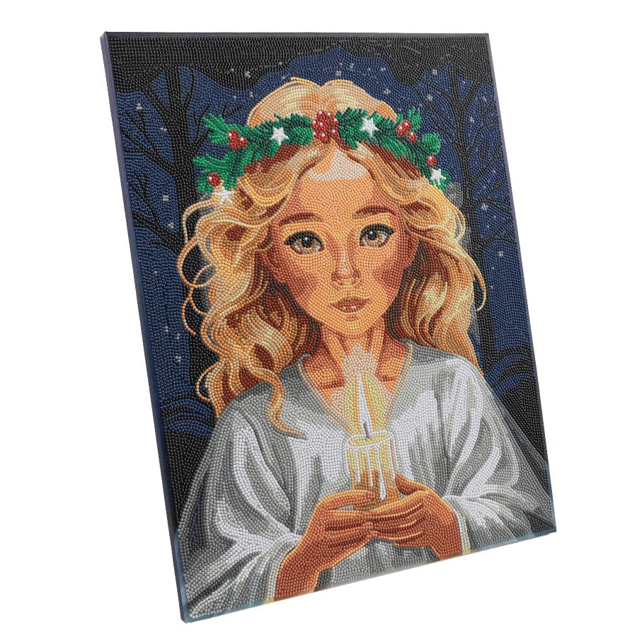 Angel Face Crystal Art Canvas Kit 40x50 2