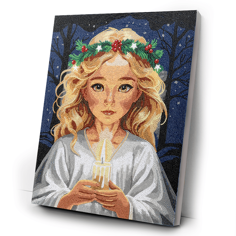 Angel Face Crystal Art Canvas Kit 40x50 7