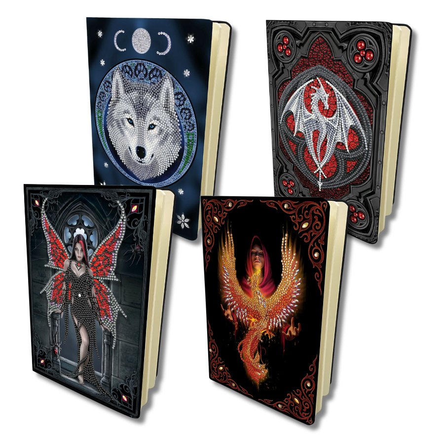 Anne Stokes Dragon Valour Notebook Crystal Kit all4Anne Stokes Aracnafaria Notebook Crystal Kit all4