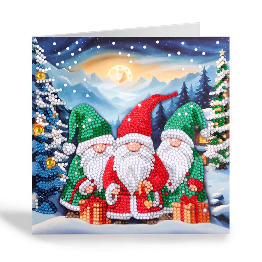 Arctic friends Crystal Art Card kit 18x18cm 4