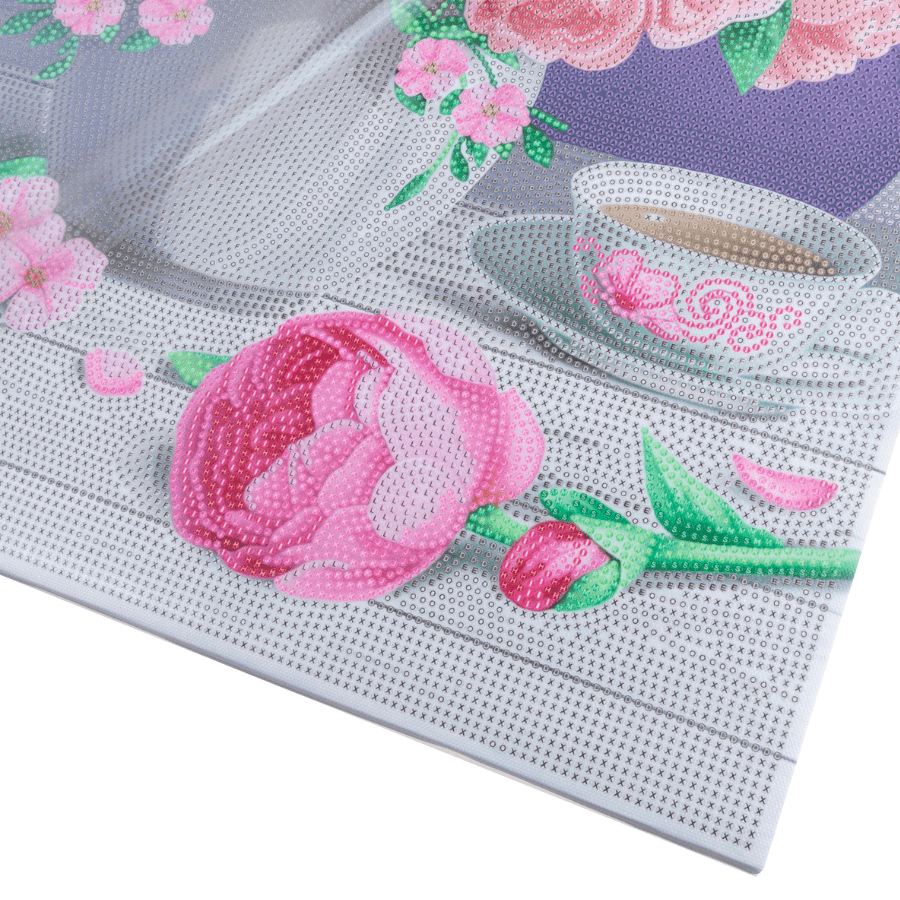 Bouquet Crystal Art Canvas Kit 40x50 template