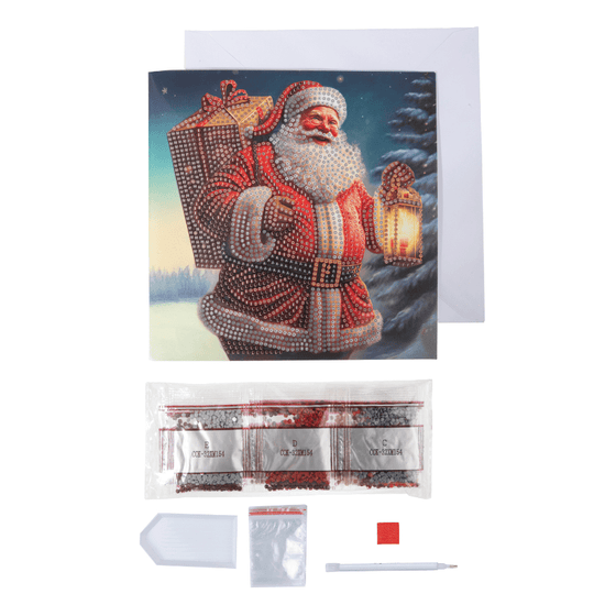 Christmas Crystal Art Collection 18x18cm Card Kit x 8