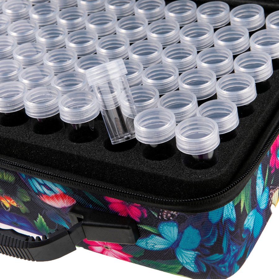 Butterflies Crystal Art Storage Case 120 Bottles 3