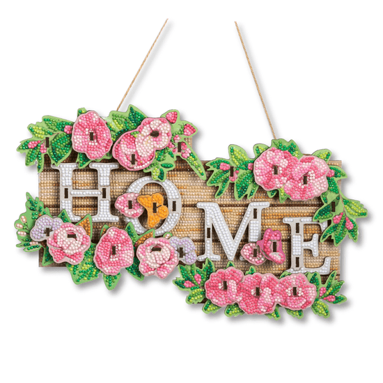 CA-HD041KT Crystal Art Hanging Home-Sign