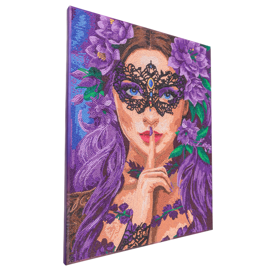 CAK-A230L Floral Whisper Crystal Art Canvas Kit 40x50cm 5