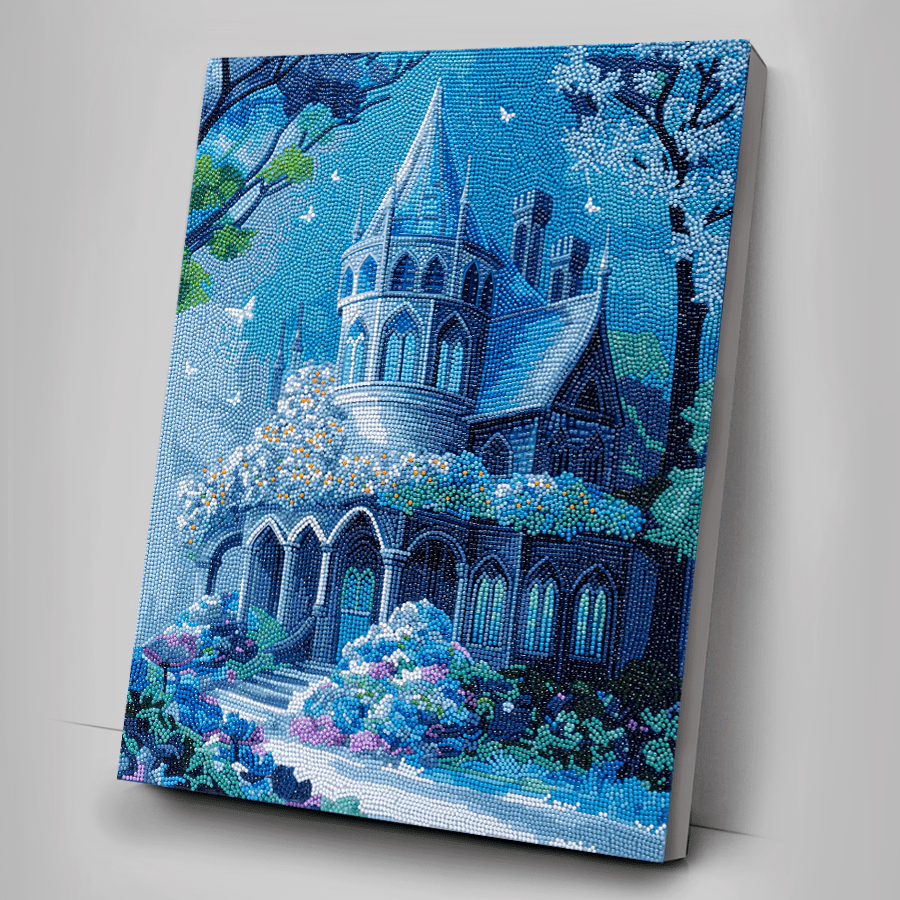 CAK-A234L Fantasy Castle Crystal Art Canvas Kit 40x50cm 4