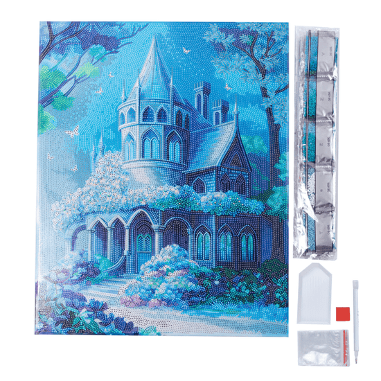 CAK-A234L Fantasy Castle Crystal Art Canvas Kit 40x50cm 6