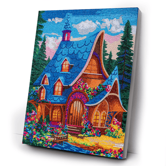 CAK-A235L Forest House Crystal Art Canvas 40x50 white