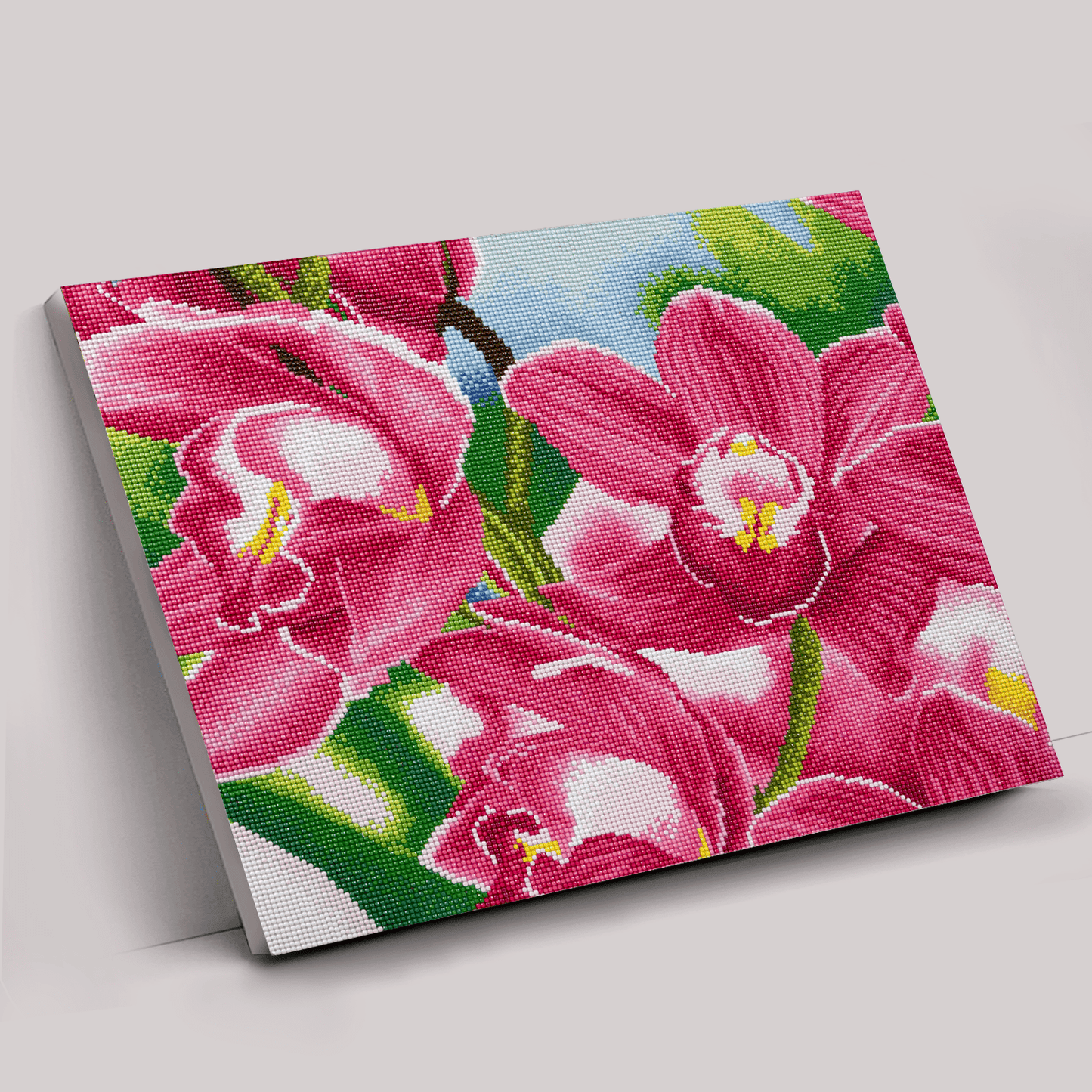 'Petals in Pink' Crystal Art Canvas 40x50cm