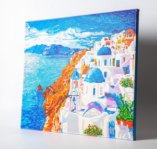 "Santorini Horizon" Crystal Art Kit 40x50cm