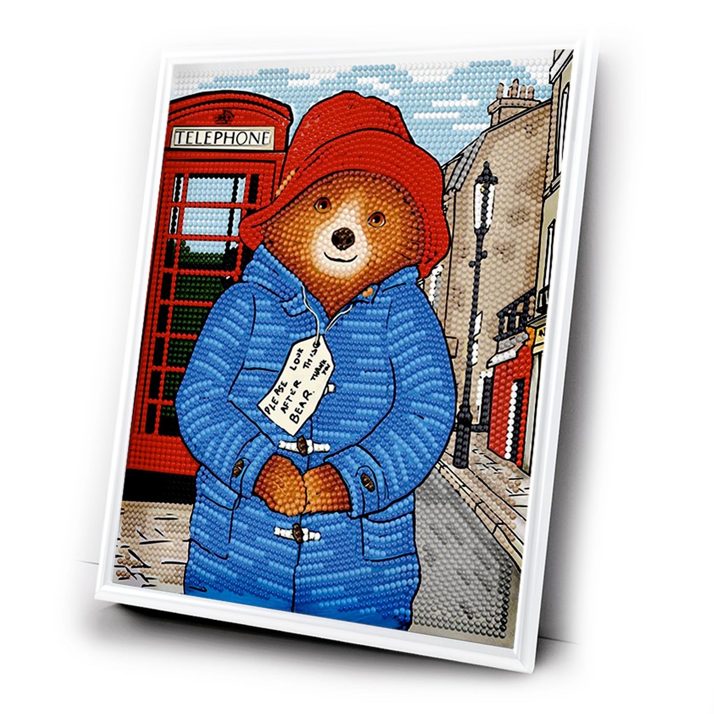 "Taking A Stroll" Paddington Bear Crystal Art Framed Kit 21x25cm