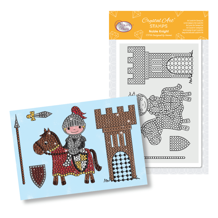 "Noble Knight" Crystal Art A6 Stamp Set