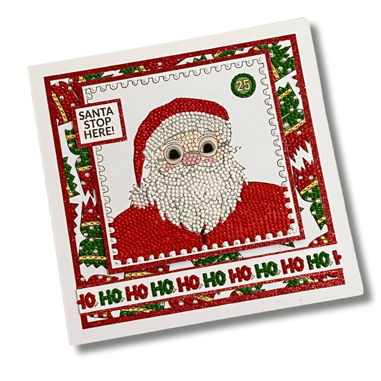 CCST175 Santa Stop Here Crystal Art A6 Stamp Set 5