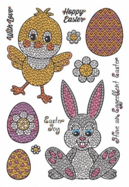 Craft Buddy Easter Party, Crystal Art A5 Stamp Set