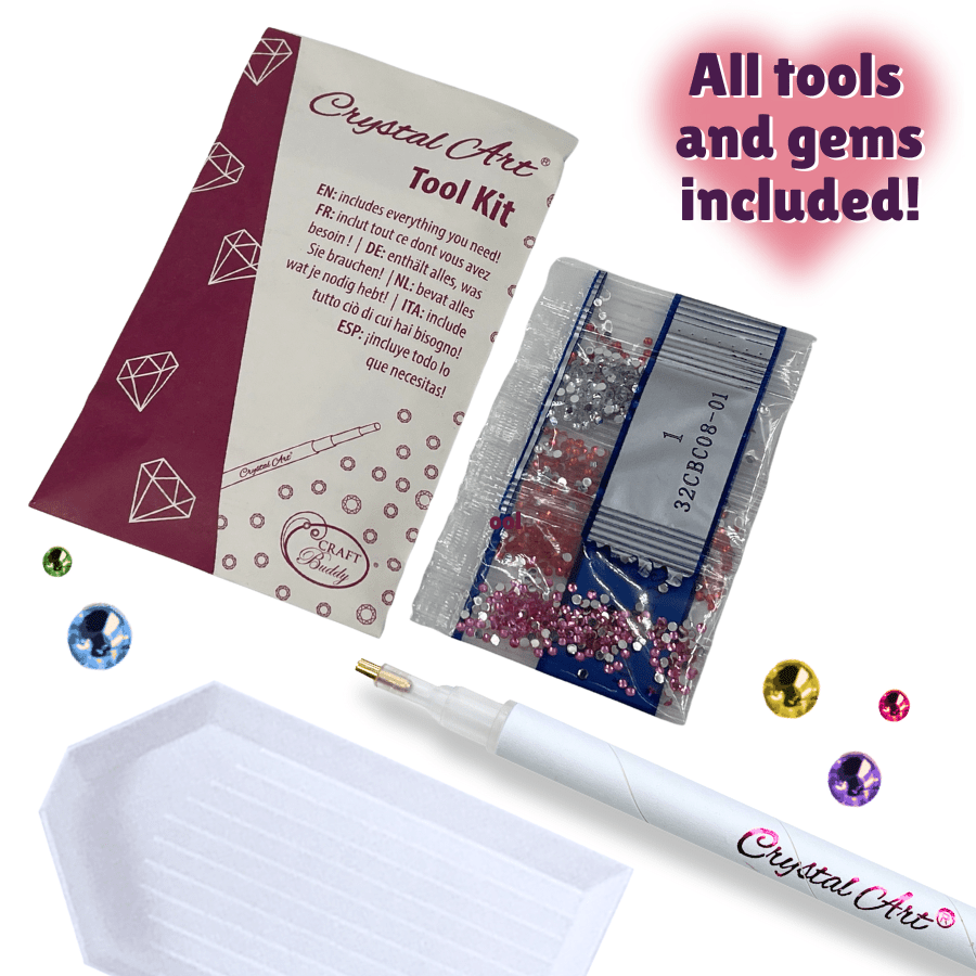 Care Bears Crystal Art Keyring - Blind Bag