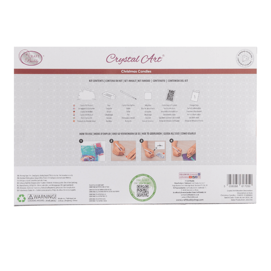 Christmas Candles 3D Scene Crystal Art Kit 1
