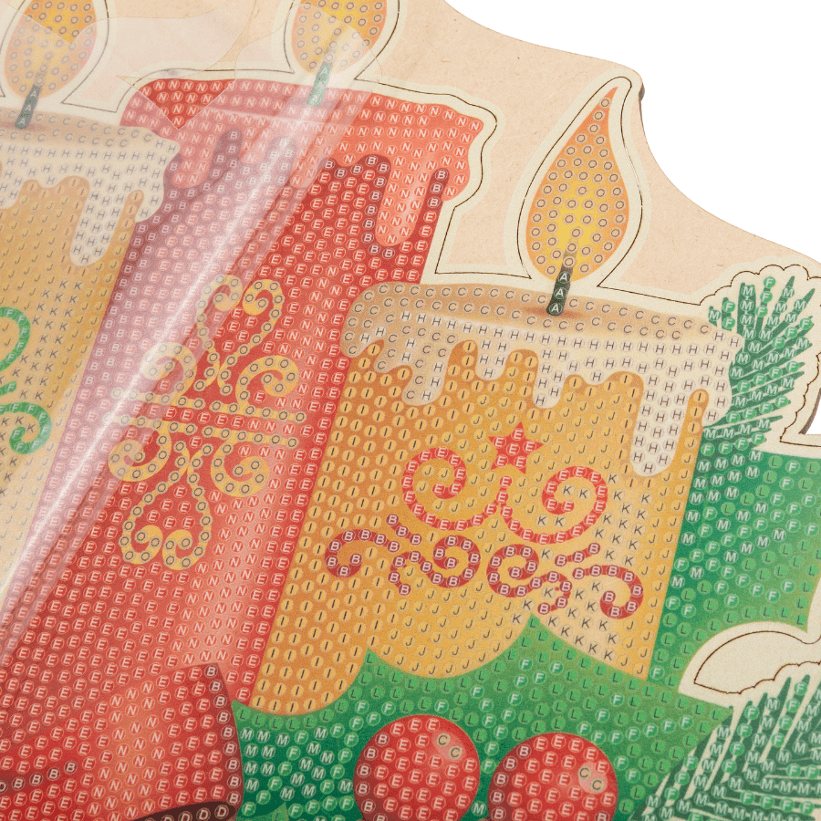 Christmas Candles 3D Scene Crystal Art Kit 3