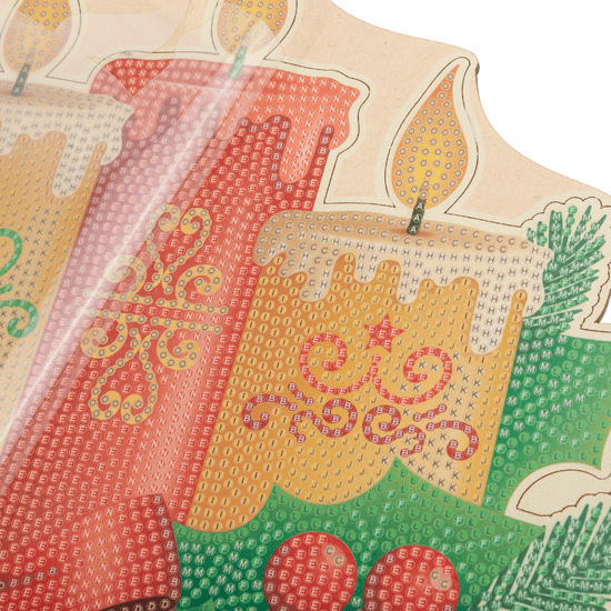 Christmas Candles 3D Scene Crystal Art Kit 3