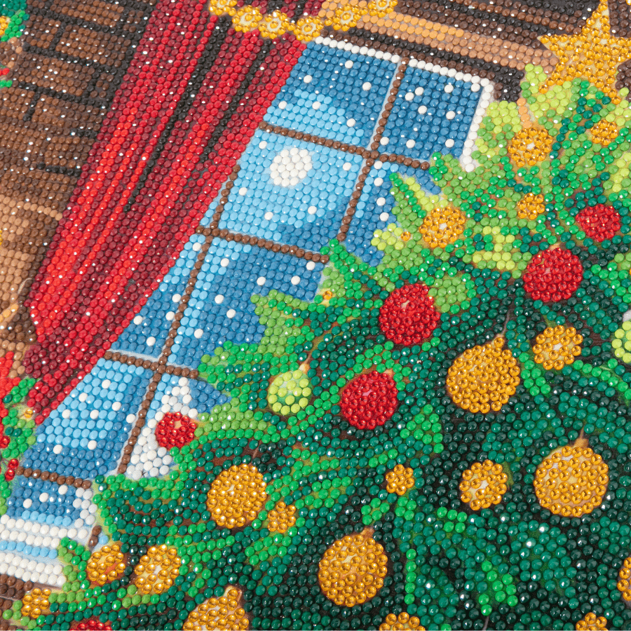 Christmas Crystal Art Canvas Duo Kit 40x40cm