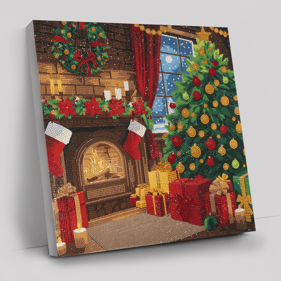 Christmas Crystal Art Canvas Duo Kit 40x40cm