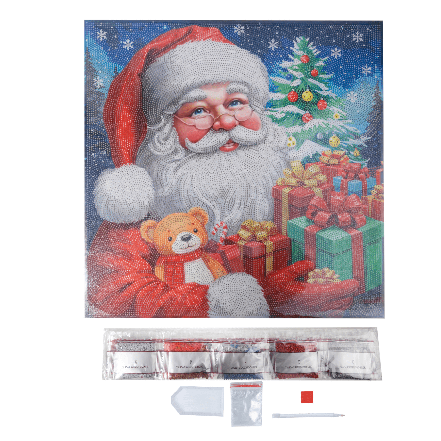 Christmas Crystal Art Canvas Duo Kit 40x40cm