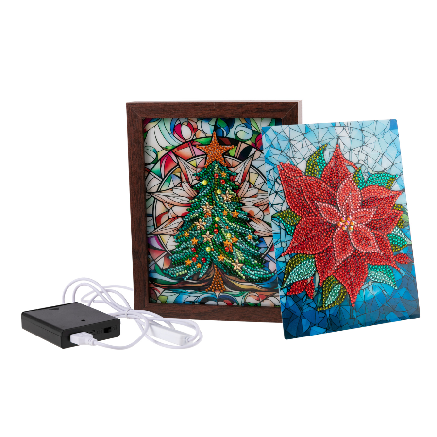 Christmas Crystal Art Small LED Frame Set 10