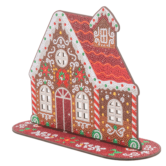 Christmas House Crystal Art Wooden Decoration Kit angle2